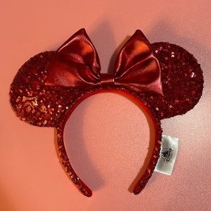 Red sequin Disney ears